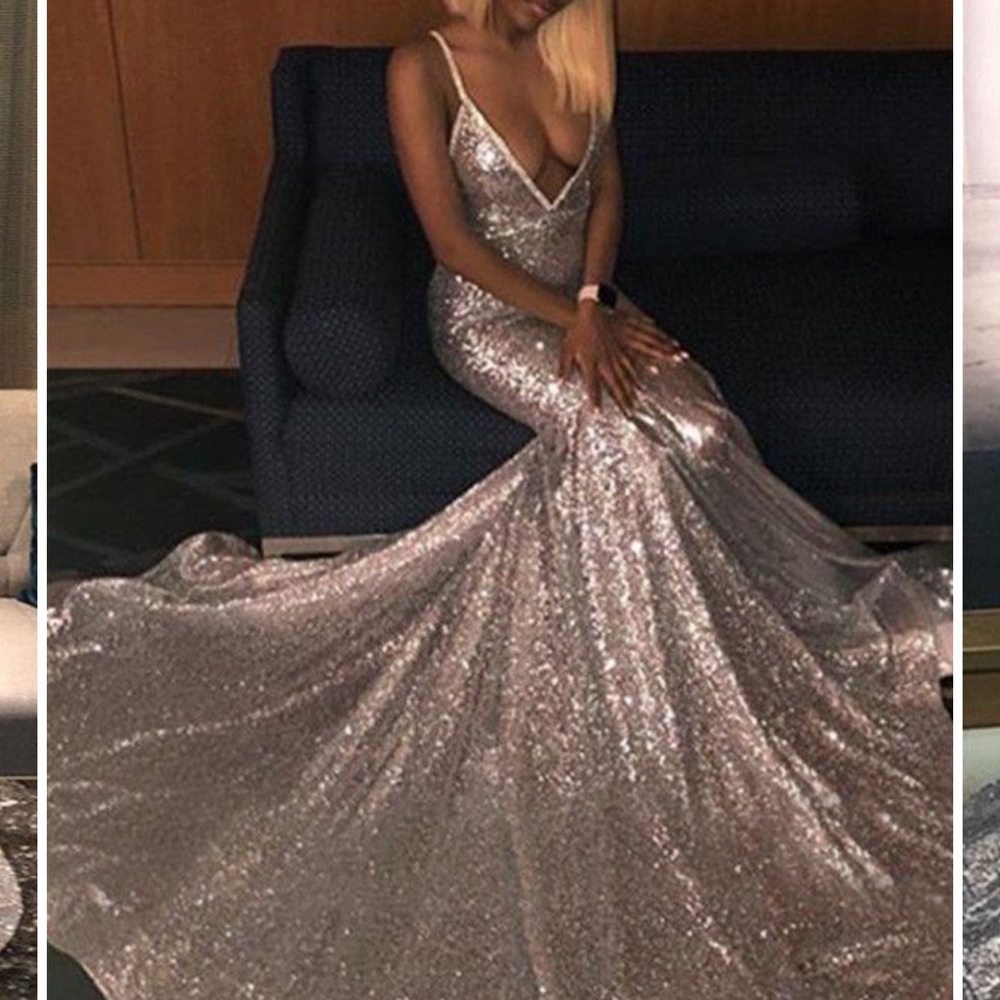 prom dress  is brand new never worn It’s Shiny Sparkly glittery